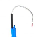 Blaues Wasserpumpen-Modul für mobile Wasserversorgung, ideal für Camping, Transporter und Marktstände. Kompakt und effizient, sorgt für fließendes Wasser, auch in Kombination mit Warmwasserheizungen. Perfekt für den Ausbau von Bullis oder Transportern.