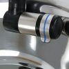Hochwertiger Wasserhahn aus Edelstahl für mobile Wasserversorgung, ideal für Camping und den Ausbau von Transportern. Perfekt für die Installation in Waschbecken mit Frisch- und Grauwasserkanistern.