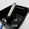 Praktisches Waschbecken für mobile Wasserversorgung, ideal für Camping und Van-Umbauten, mit Edelstahl-Hahn und robustem Design für frisches Wasser unterwegs.