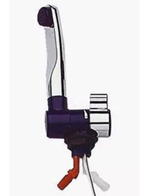 Mobiler Wasserhahn für Campingbedarf, ideal für Bulli- oder Transporterausbau. Perfekt geeignet für die Installation in mobilen Wasserversorgungssystemen mit Frisch- und Grauwasserkanistern.