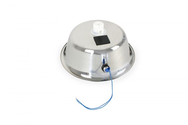 Edelstahl-Wassertank mit Anschluss für mobile Wasserversorgung, ideal für Camping, Bulli-Ausbau oder Marktstände. Perfekt geeignet für Frischwasser- und Abwasserlösungen, inklusive Heizstaboption für warmes Wasser.
