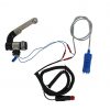 Mobile Wasserpumpe mit Anschlusskabel und Schläuchen für Campingbedarf, ideal für den Einbau in Bullis und Transportern, zur Versorgung mit Frisch- und Abwasser. Perfekt für mobile Waschbecken und Marktstände.