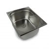 Edelstahl-Waschbecken für mobile Wasserversorgung, ideal für Campingbedarf, Van-Ausbau und Marktstände, bietet praktische Lösungen für fließendes Wasser unterwegs.