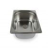 Edelstahl-Waschbecken für mobile Wasserversorgung, ideal für Campingbedarf und Fahrzeugausbau. Perfekt für Bullis und Transporter, geeignet für Frisch- und Grauwasseranwendungen. Robust und langlebig, unterstützt eine effiziente Wasserverwendung unterwegs.