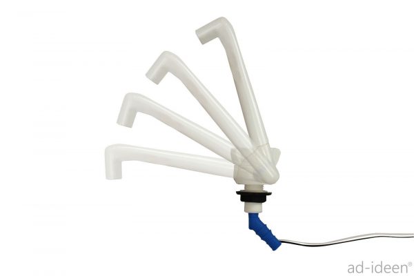 Flexibler Wasserhahn für mobile Wasserversorgung, ideal für Campingbedarf und den Ausbau von Bullis oder Transportern. Bietet einfache Handhabung und effiziente Nutzung in verschiedenen Anwendungen wie Marktständen oder Outdoor-Aktivitäten.