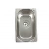 Edelstahl-Waschbecken für mobile Wasserversorgung, ideal für Camping und Fahrzeugausbau. Perfekt für Frischwasser- und Grauwasserkanister, ausgestattet für einfache Installation und Nutzung in Bullis, Transportern und Marktständen.
