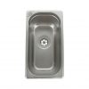 Edelstahl-Waschbecken für mobile Wasserversorgung, ideal für Camping, Bulli- und Transporter-Ausbau. Perfekt für Frischwasser- und Grauwasseranwendungen, kompatibel mit verschiedenen Pumpenlösungen.