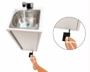 Fußschalter für Mobiles Handwaschbecken